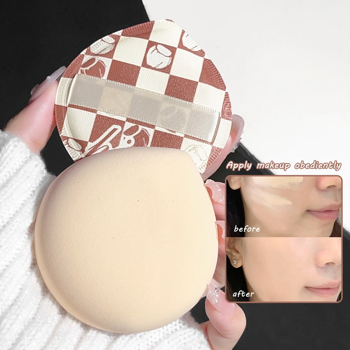 Bb Cushion Korean - พัฟฟองน้ําแต่งหน้าแห้งและเปียกนุ่มสไตล์เกาหลีน่ารักยืดหยุ่นมาร์ชแมลโลว์เบาะนุ่มแต่งหน้าชุดรองพื้น