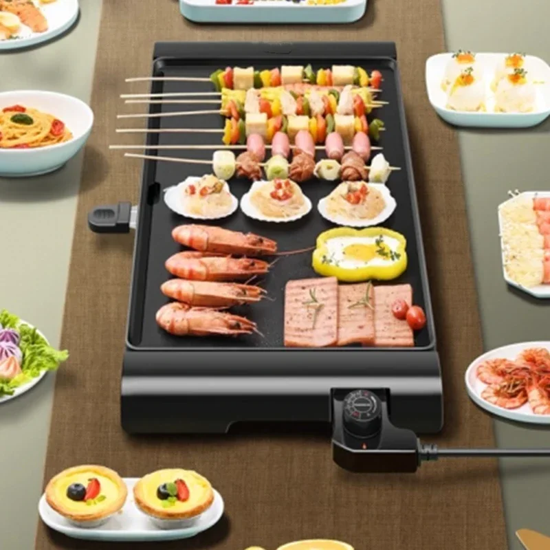 Korean Bbq Grill - เตาย่างไฟฟ้า, กระทะย่างไฟฟ้าไร้ควัน, เตาย่างแบบไม่ติดกระทะสไตล์เกาหลี, ตะแกรงบาร์บีคิว, เครื่องย่างเนื้อบาร์บีคิว