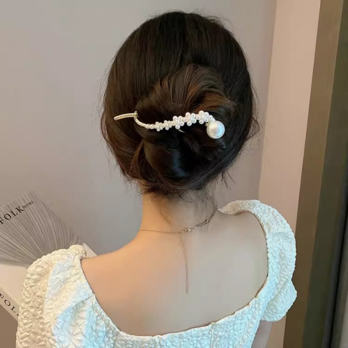Elegant Glitter ไข่มุกผมคลิปสํ - Korean Girls Lifestyle บทวิจารณ์และราคา