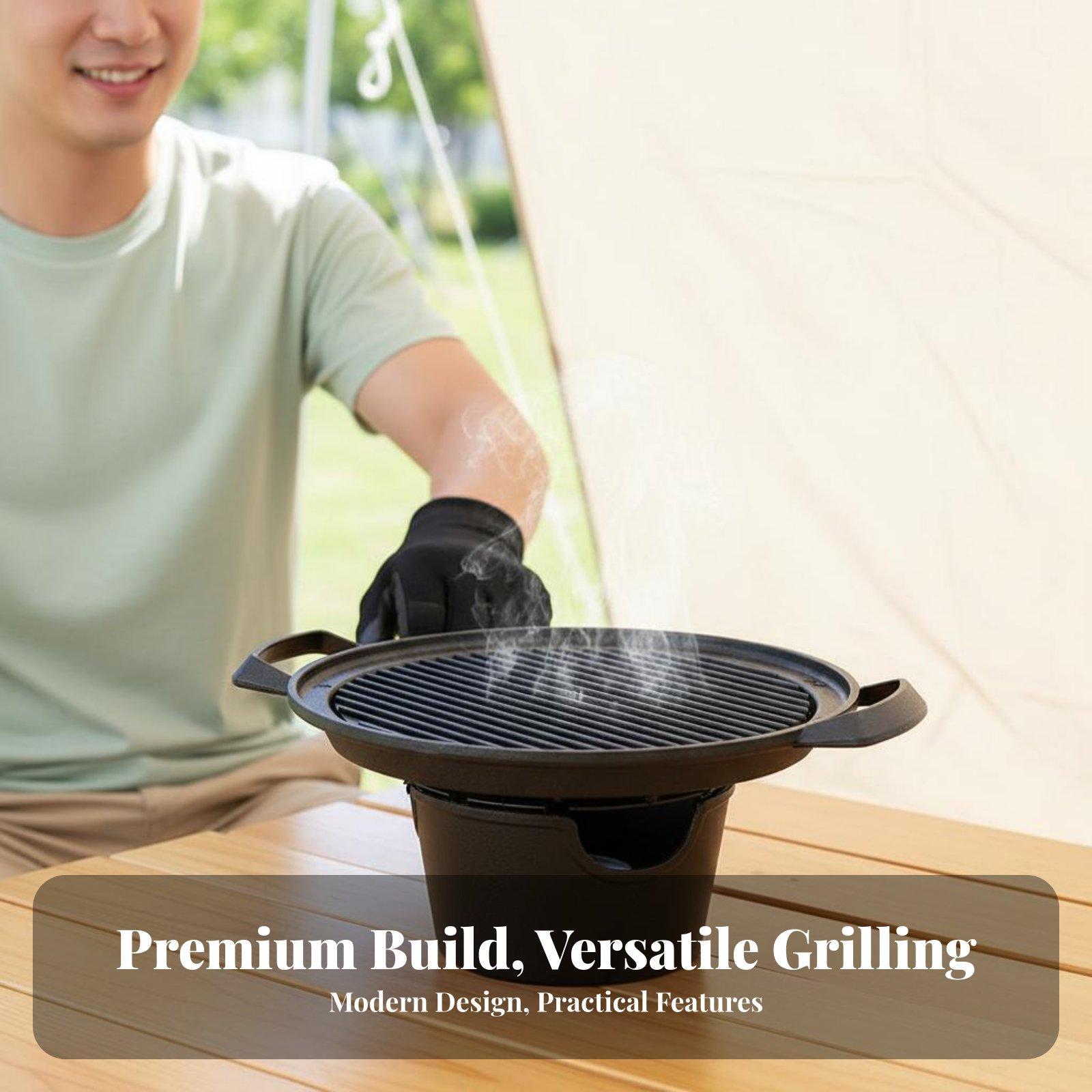 เตาย่างกลางแจ้งขนาดเล็กแบบตั้ง - Korean Bbq Grill บทวิจารณ์และราคา